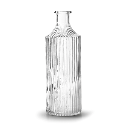 Bottle 'snipe' clear h22 d8 cm