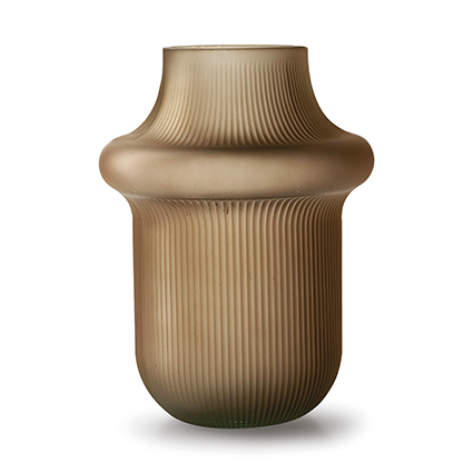 Vase 'philou' beige matt h20 d15 cm
