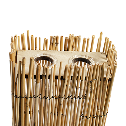 Bamboe frame met 2 buisjes 25 cm