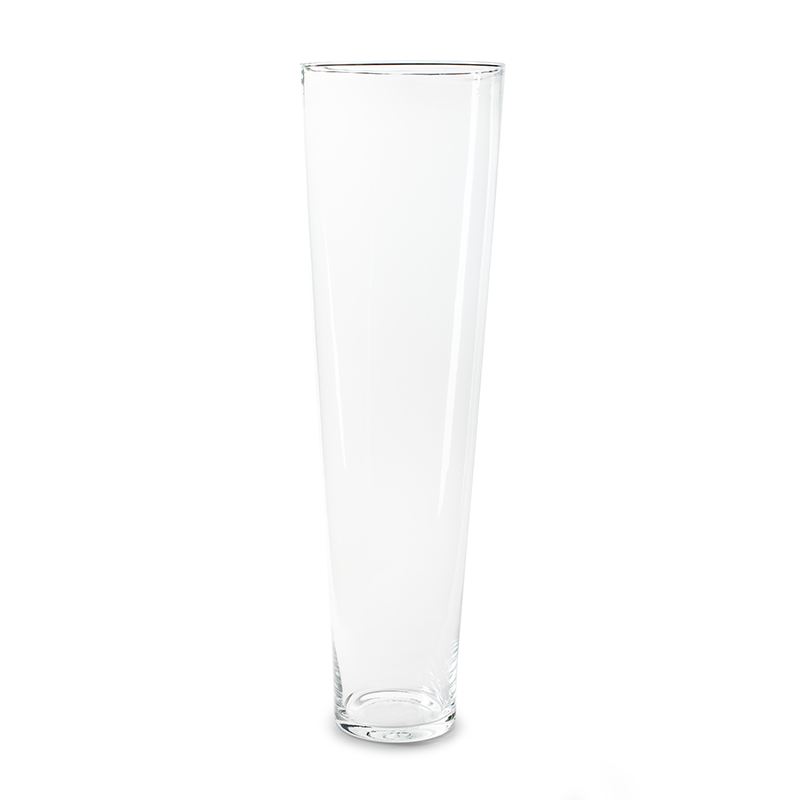 Conical vase h80 d23.5 cm