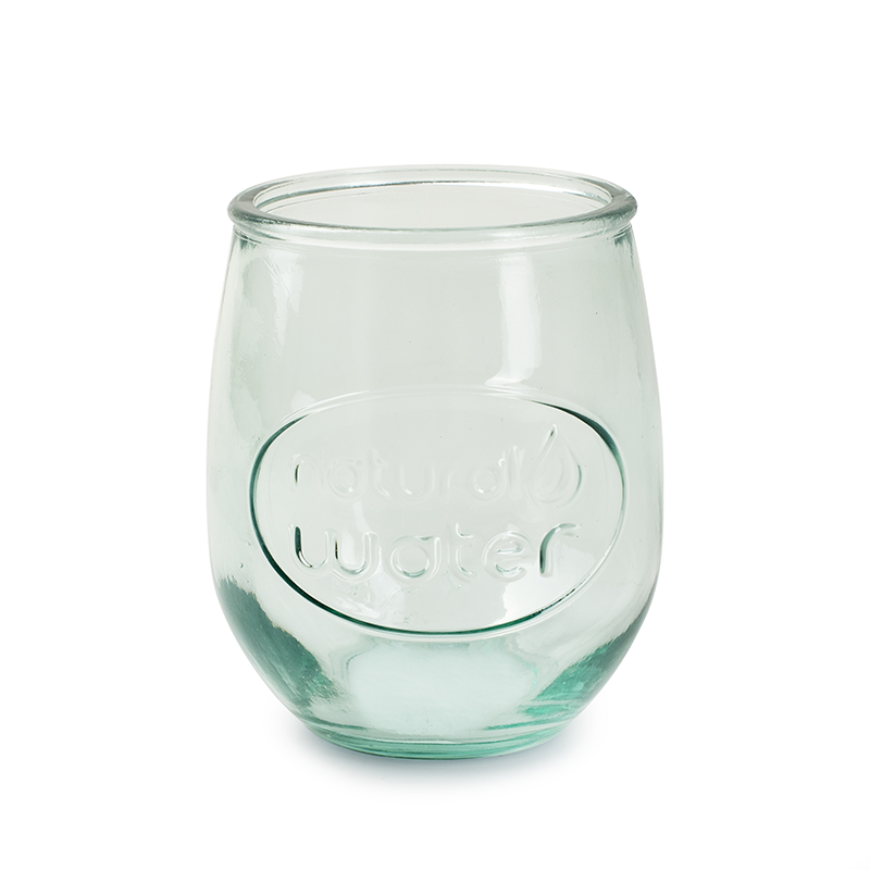 Eco waterglass 'natural water' h10.5 d9 cm