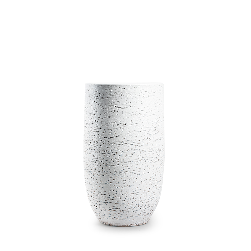 Vase 'tim' white h44 d22 cm