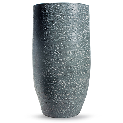 Vase 'tim' grey h50 d25 cm