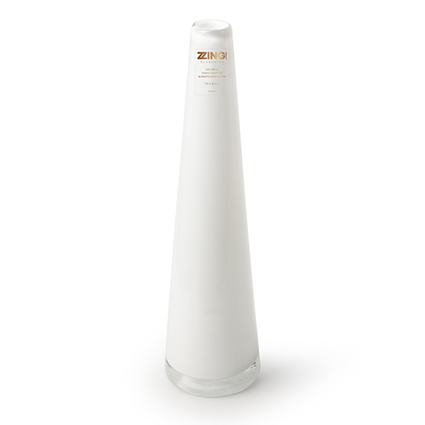 Zzing vase 'long' white h30 cm