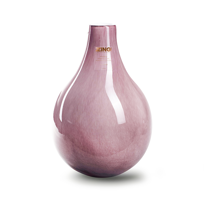 Zzing vase 'jeanny' old pink h28 d19 cm