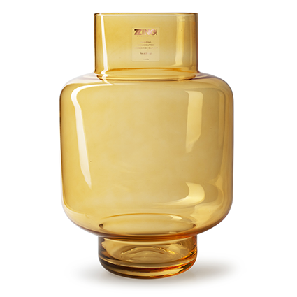 Zzing vase 'marilyn' amber h40 d27 cm