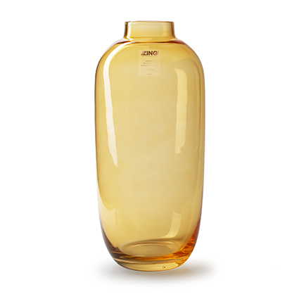 Zzing vase 'magret' amber h35 d16 cm