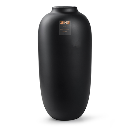 Zzing vase 'magret' black h40 d19 cm