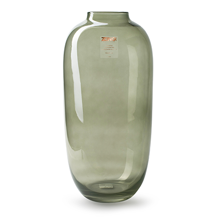 Zzing vase 'magret' green h40 d19 cm