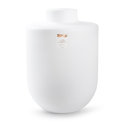 Zzing vase 'melanie' white h35 d25 cm