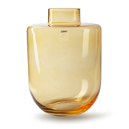 Zzing vase 'melanie' amber h35 d25 cm