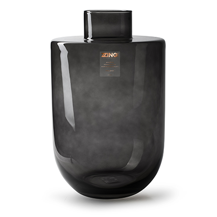 Zzing vase 'melanie' smoke h40 d30 cm