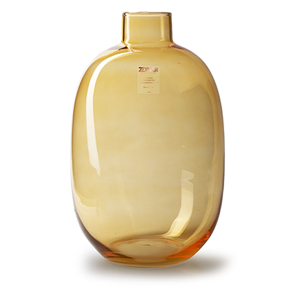 Zzing vase 'madonna' amber h40 d25 cm