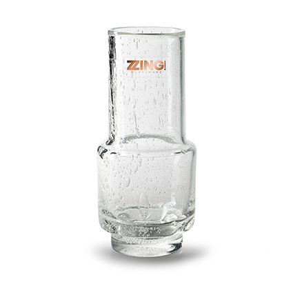 Zzing vase 'kaya' with bubbles h18 d8 cm