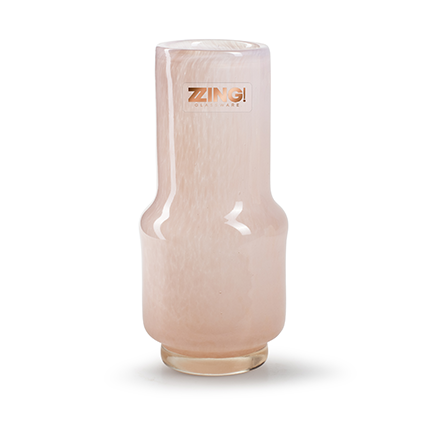Zzing vase 'kaya' pink h18 d8 cm