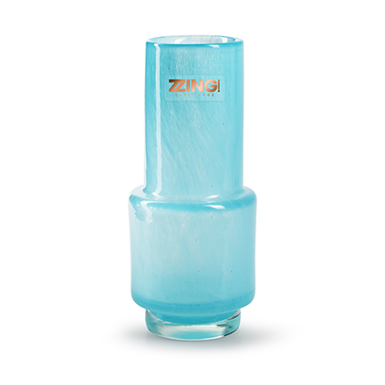 Zzing vase 'kaya' blue h18 d8 cm
