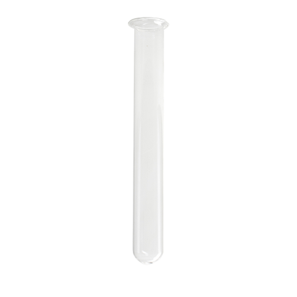 Glass tube+rim h20 d2,5 cm