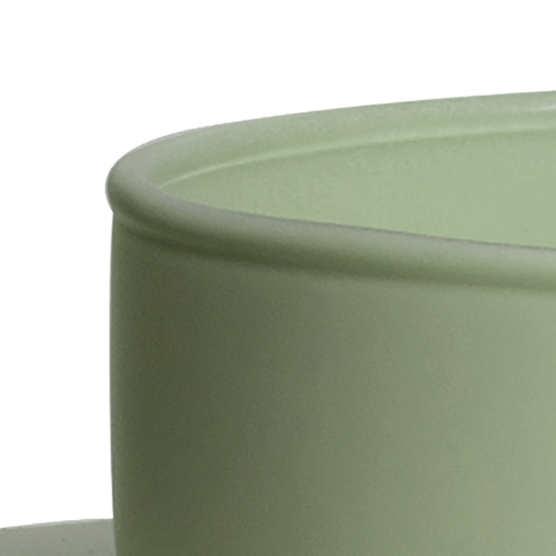 Eco vaas 'melanie' mat groen h19 d19 cm