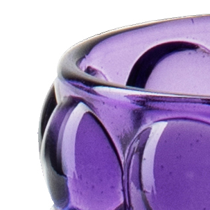 Theelichthouder 'torre' paars h7 d8 cm