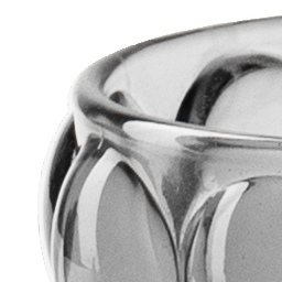 Theelichthouder 'torre' smoke h7 d8 cm