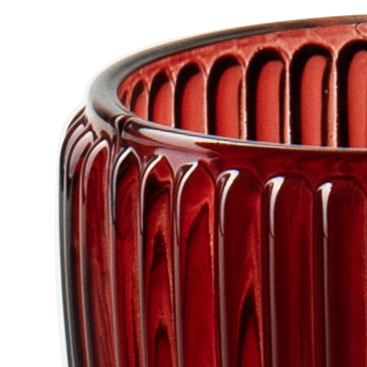 Theelichthouder 'millie' rood h7 d8 cm