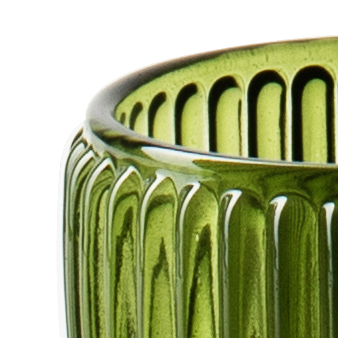 Theelichthouder 'millie' groen h7 d8 cm