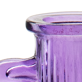 Vaas met oor 'jay' paars h12 d13,5 cm